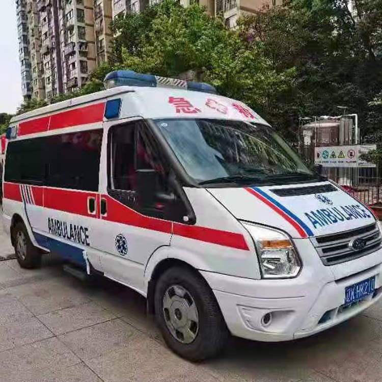 三原长途救护车护送病人返乡